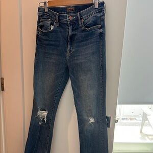 MOTHER Insider Crop Step Chew